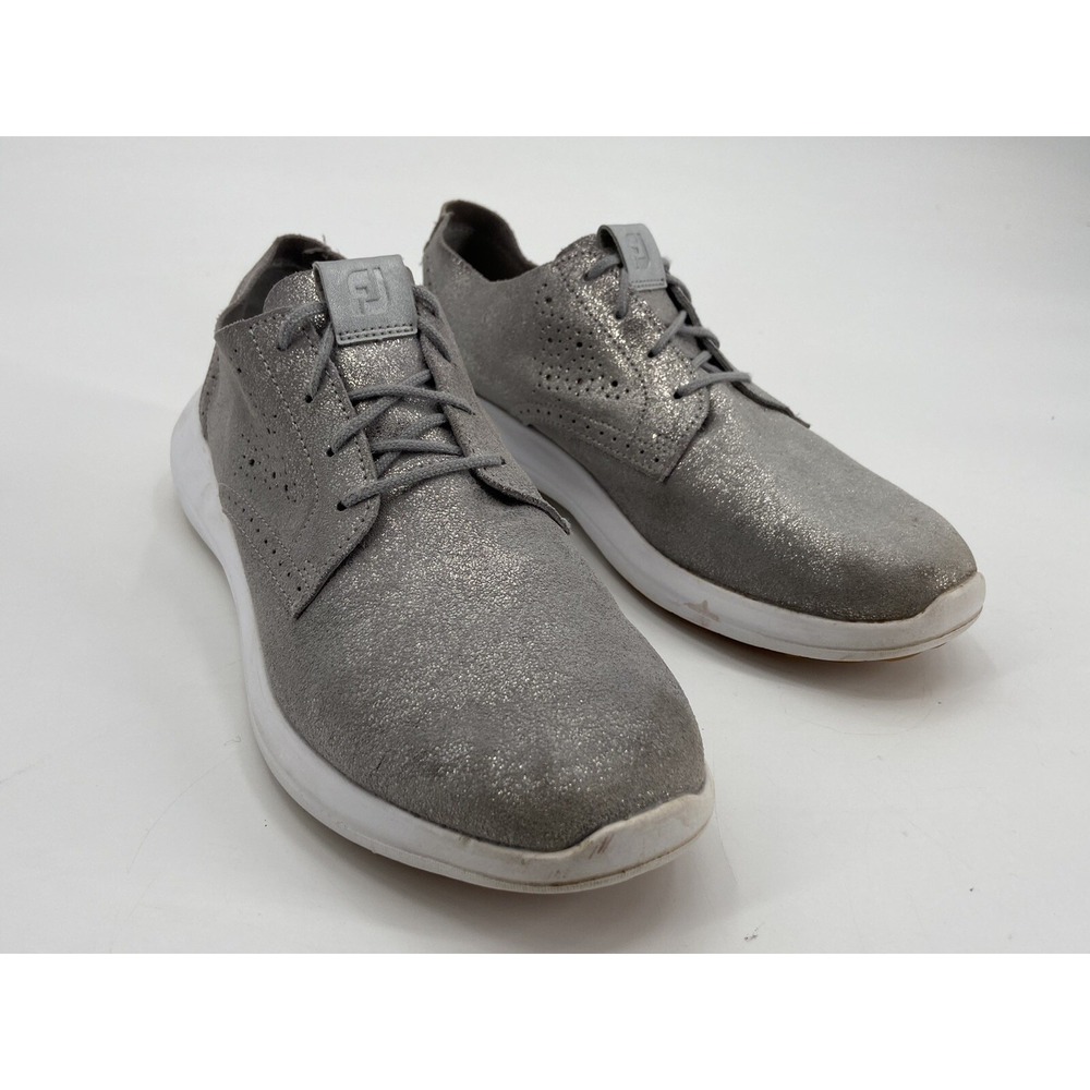 FootJoy Women's Flex LX Spikeless Golf Shoes Sz 9.5M Gray #95736